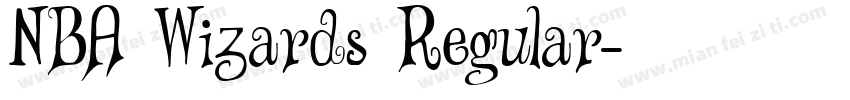 NBA Wizards Regular字体转换